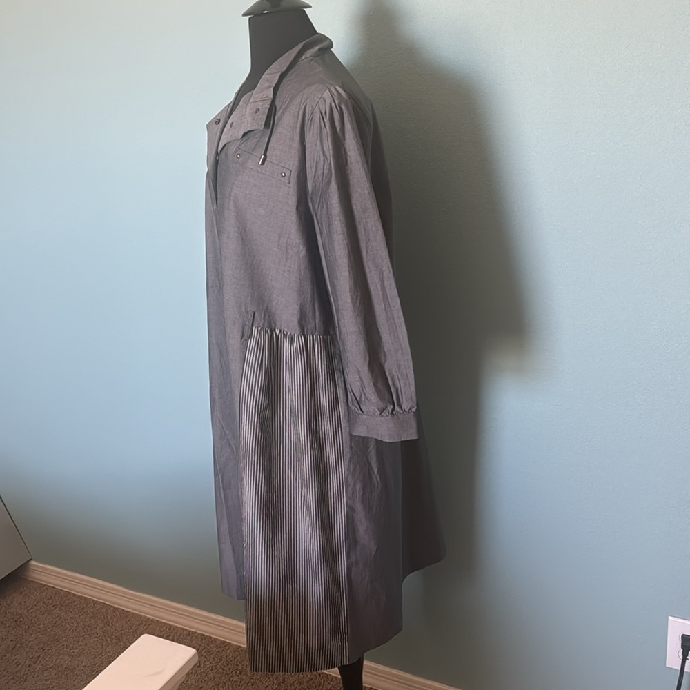 Gunmetal gray Ming wang dress, size large - Picture 2 of 6